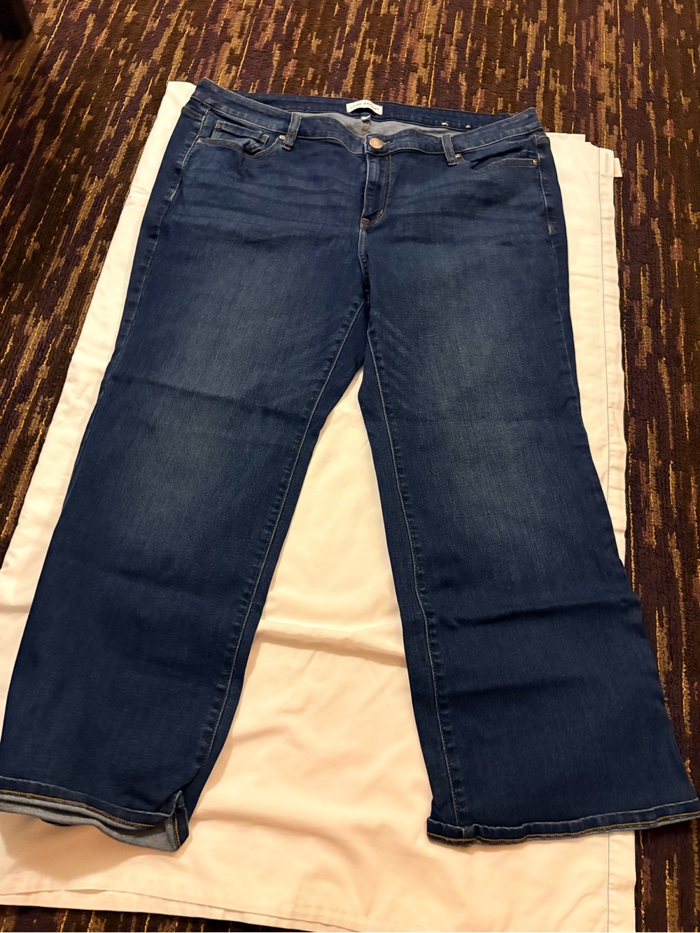 Lane Bryant Dark Blue Flared Jeans